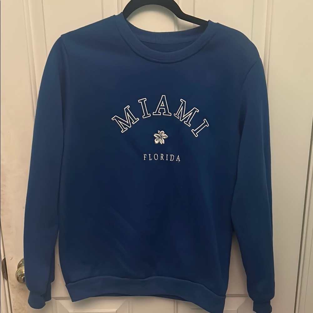 Blue Miami Florida Crewneck